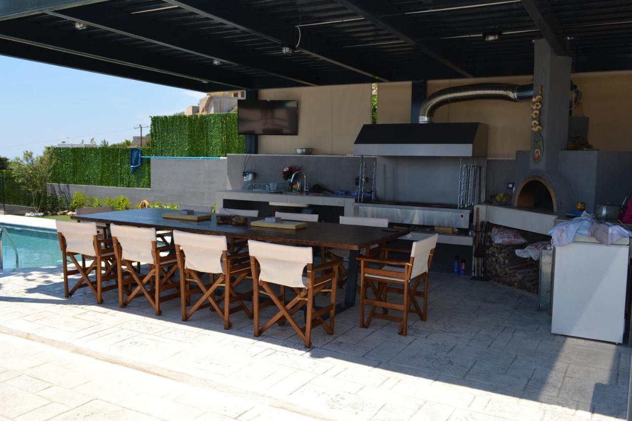 "Stergiou Luxury Apartments" Με Κοινη Πισινα Saronida Dış mekan fotoğraf